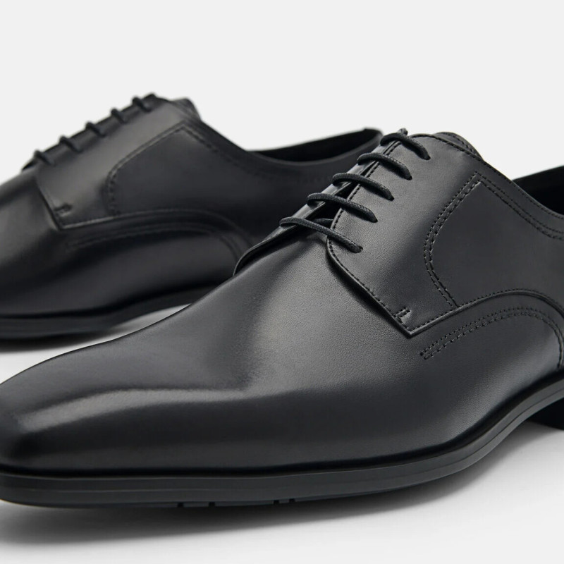 Sepatu Derby Kulit Ringan Altitude - Black