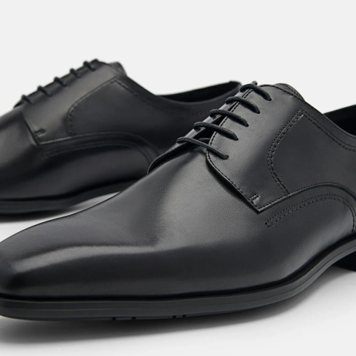 Sepatu Derby Kulit Ringan Altitude - Black